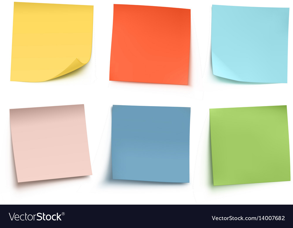 post-it-notes-royalty-free-vector-image-vectorstock