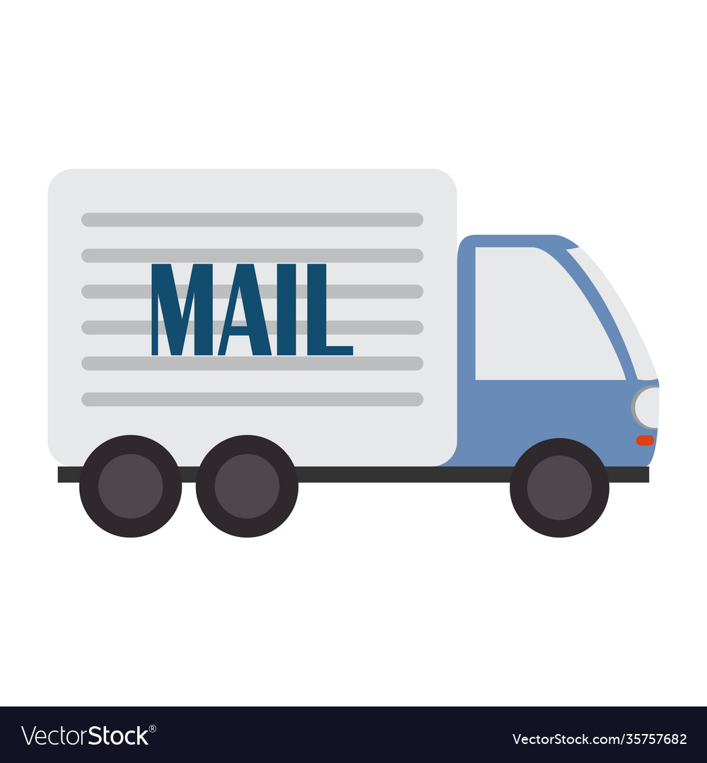 Postal service mail truck transport courier