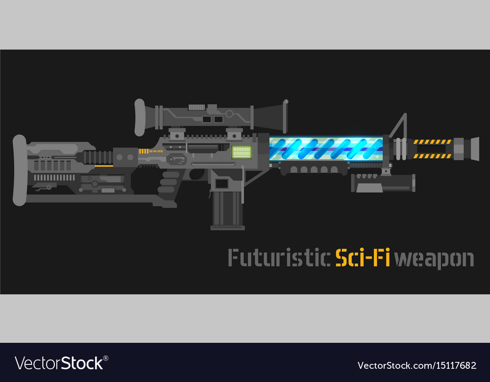 Sci-Fi Futuristic Rifle