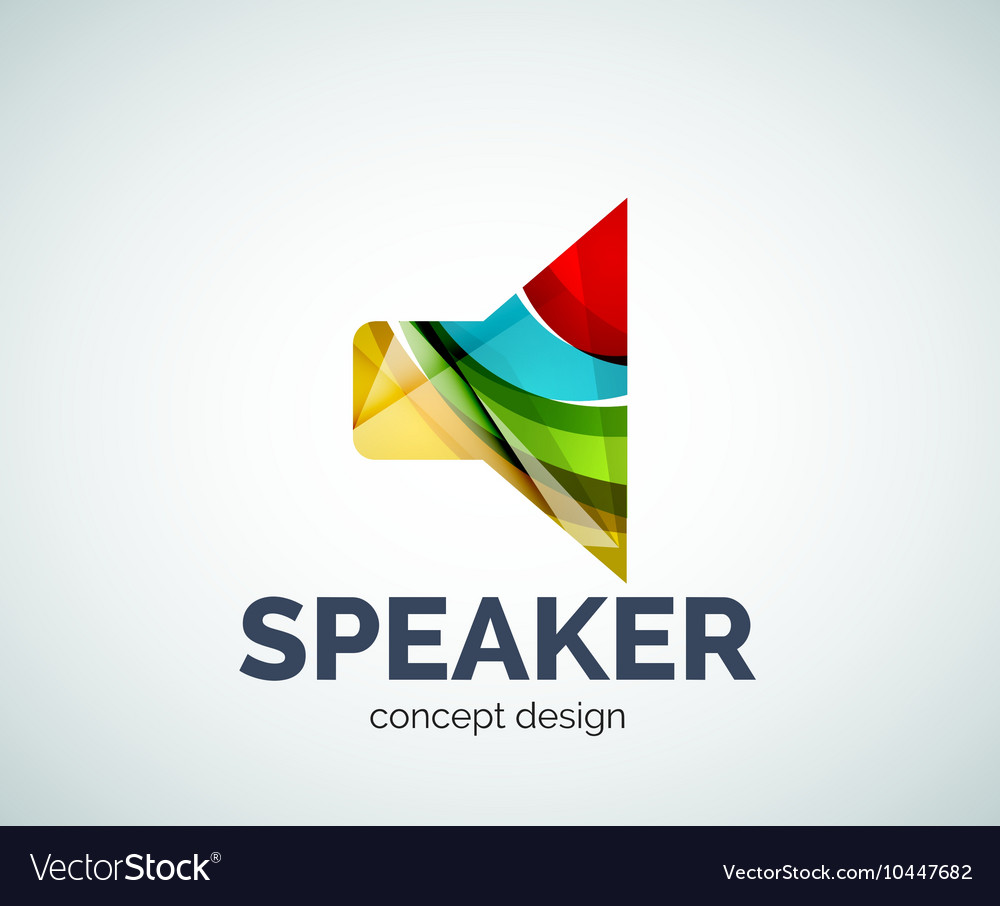 Speaker logo business branding icon