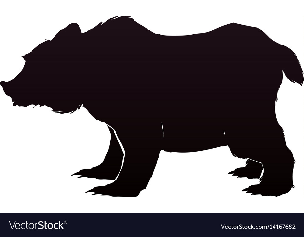 Stock market bear Royalty Free Vector Image - VectorStock