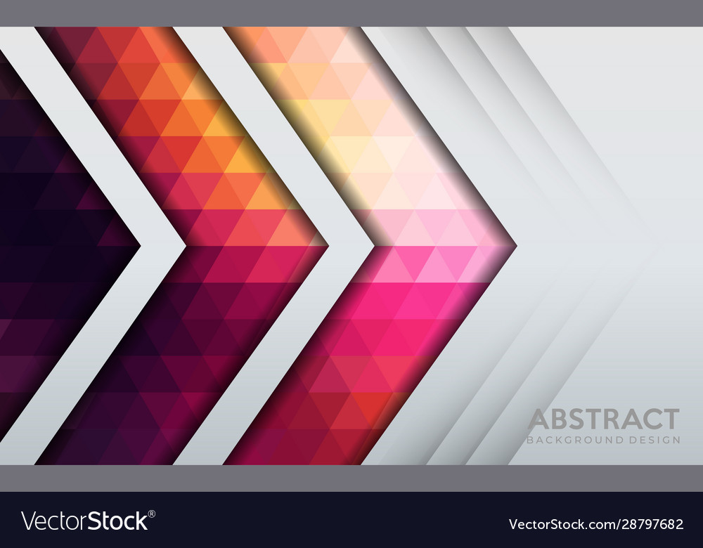 White background combine with colorful mosaic