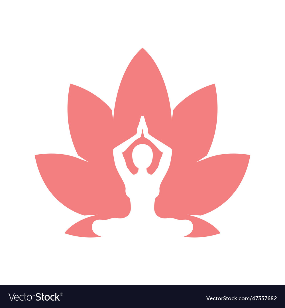 Yoga logo icon design Royalty Free Vector Image