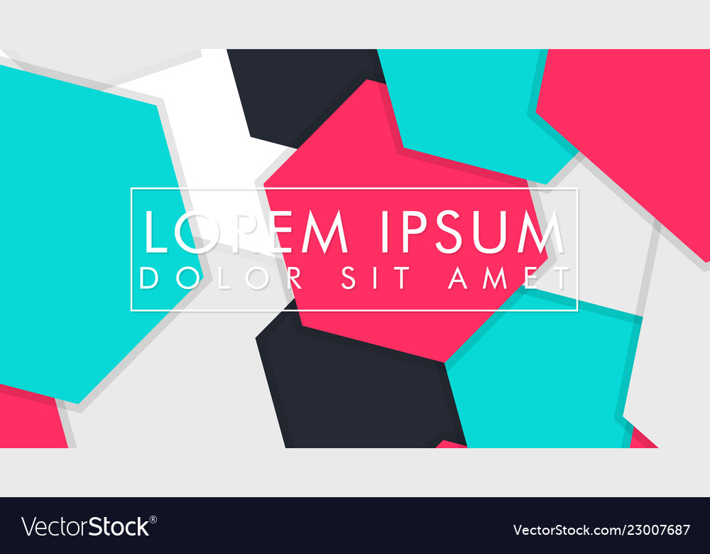 Abstract colorful hexagon background