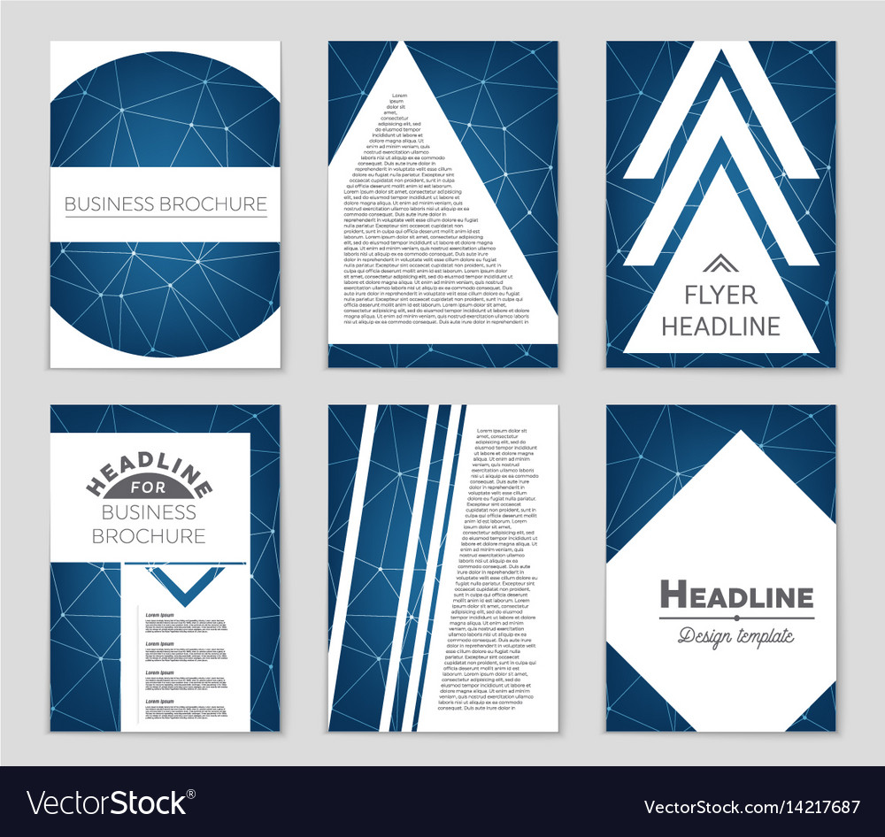 Abstract layout background set for art
