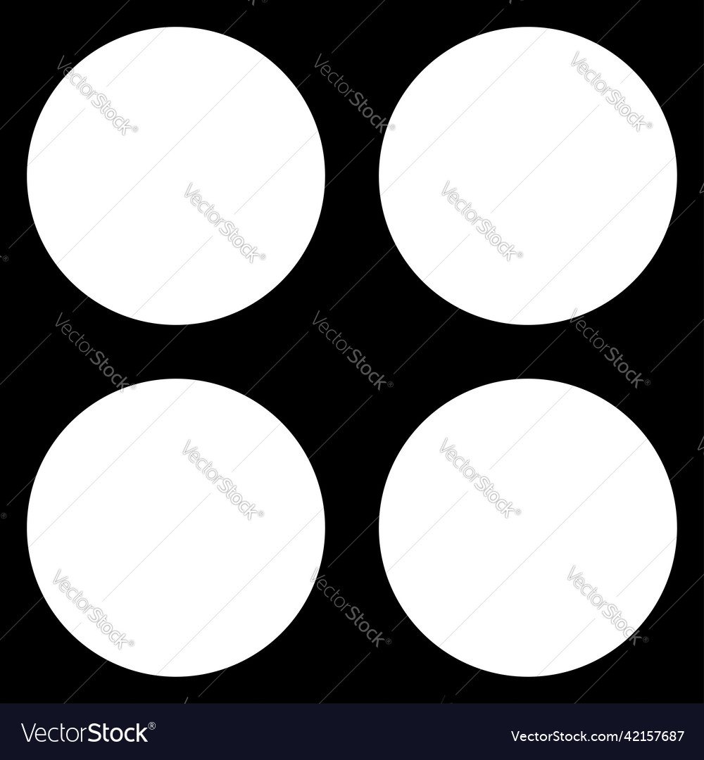 Circle basic shape mosaic repeatable pattern vector image Circle basic shape mosaic repeatable pattern