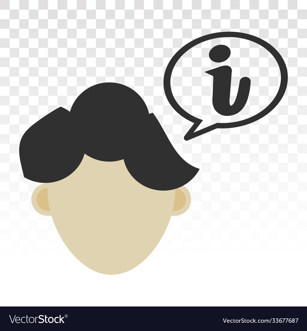 Help information application flat icon