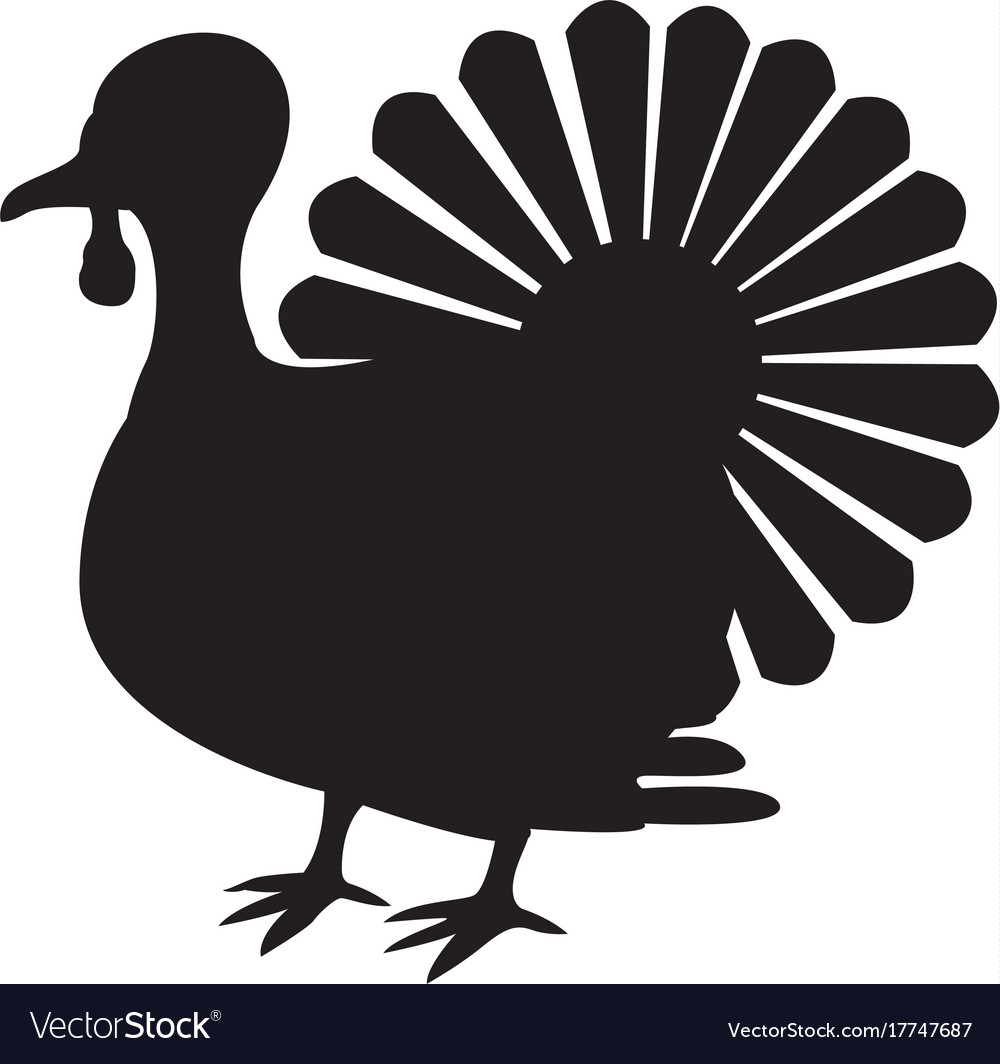 Isolated turkey icon Royalty Free Vector Image