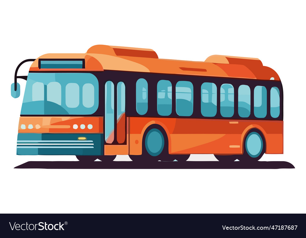 Modern transportation bus car design Royalty Free Vector