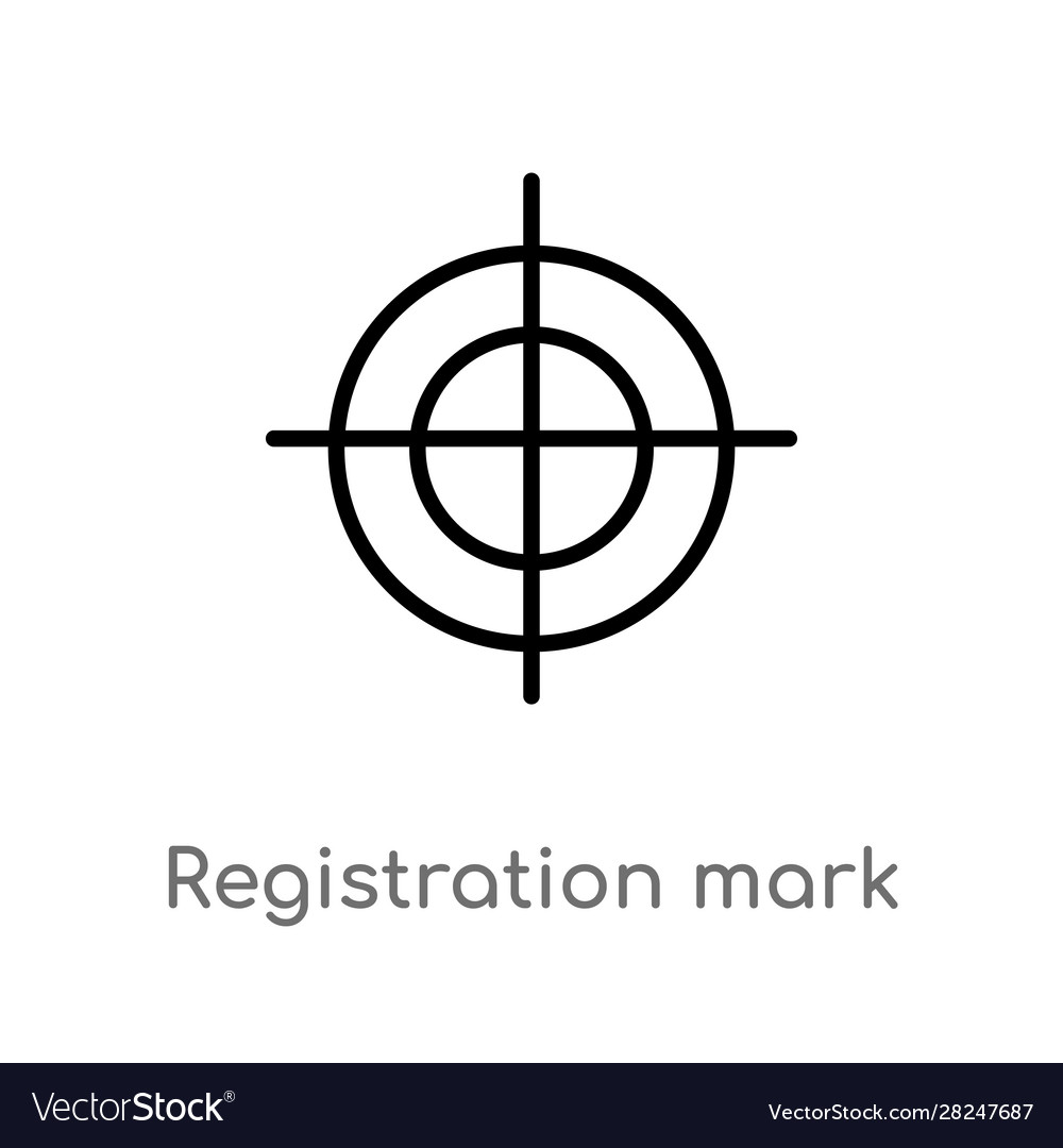 registration mark vector