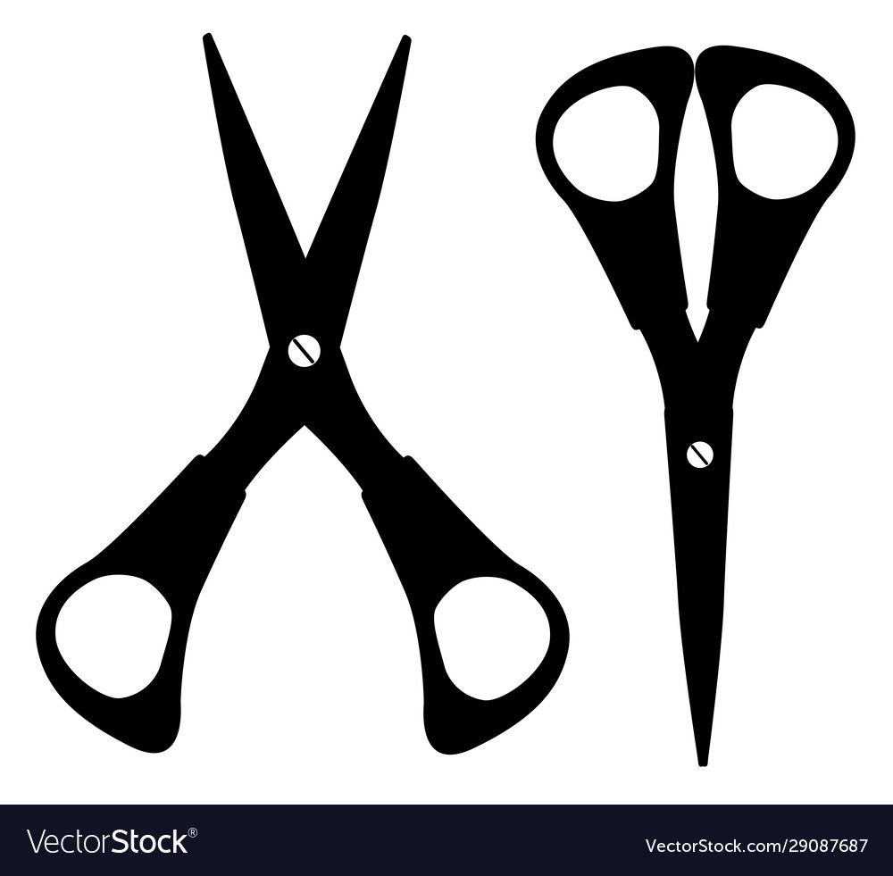 Scissors icon isolated on white background