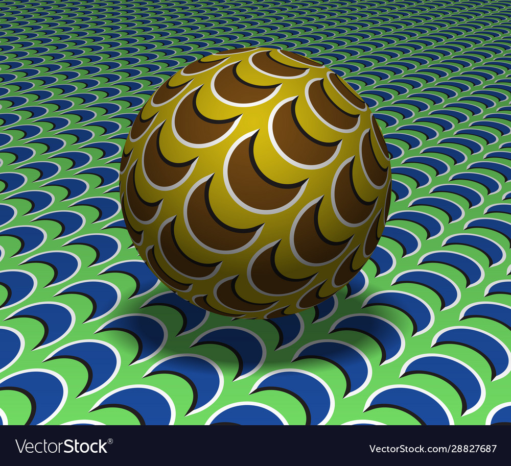 Sphere hovers above surface abstract objects Vector Image Sphere hovers above surface abstract objects