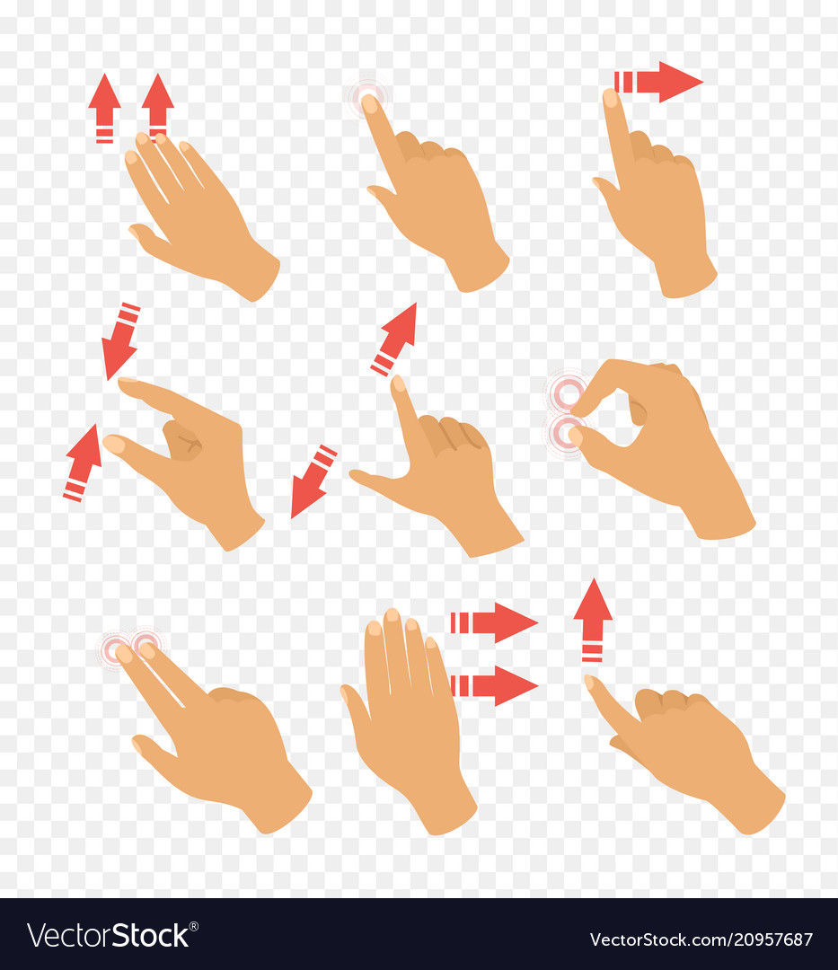 Touch Gestures Icons - Set