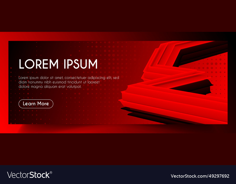 3d abstract fluid web banner template Royalty Free Vector