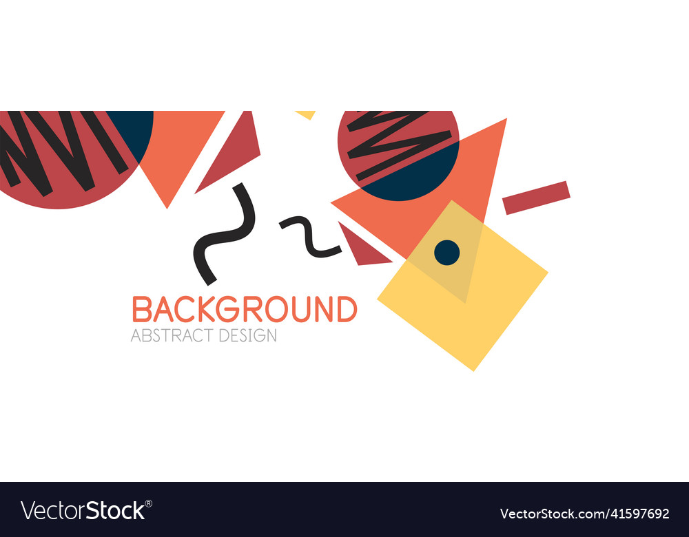 Abstract background blocks lines triangles Vector Image Abstract background blocks lines triangles