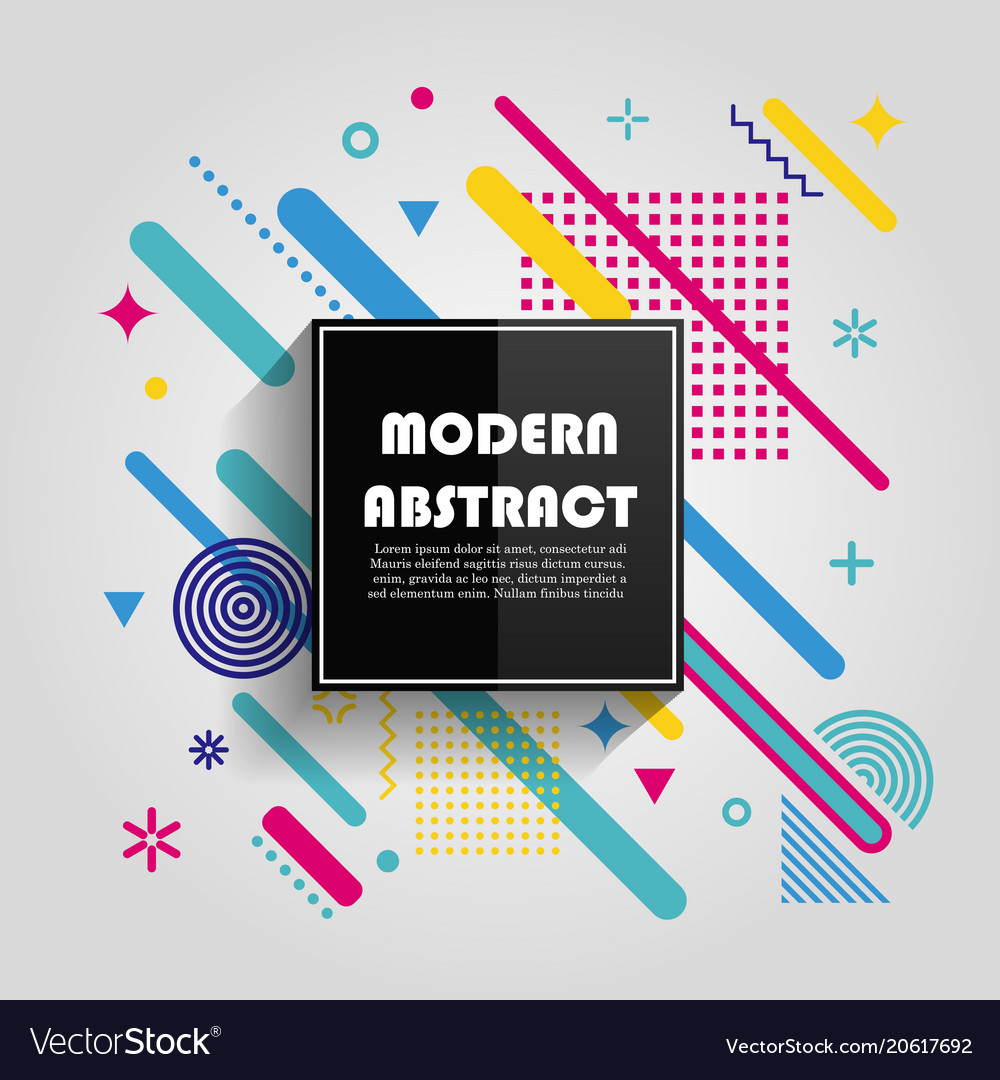 Abstract colorful geometric pattern design Vector Image Abstract colorful geometric pattern design