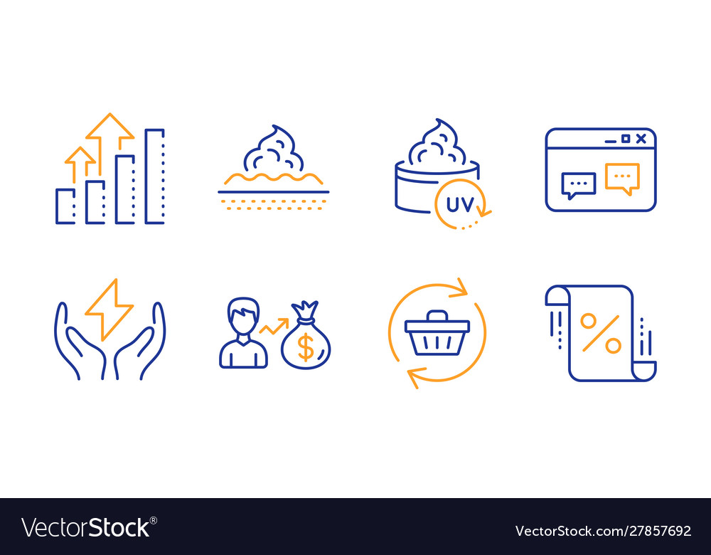 Browser window safe energy and analysis graph vector image Browser window safe energy and analysis graph