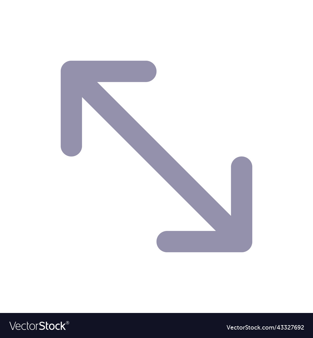 Expand flat color ui icon vector image Expand flat color ui icon