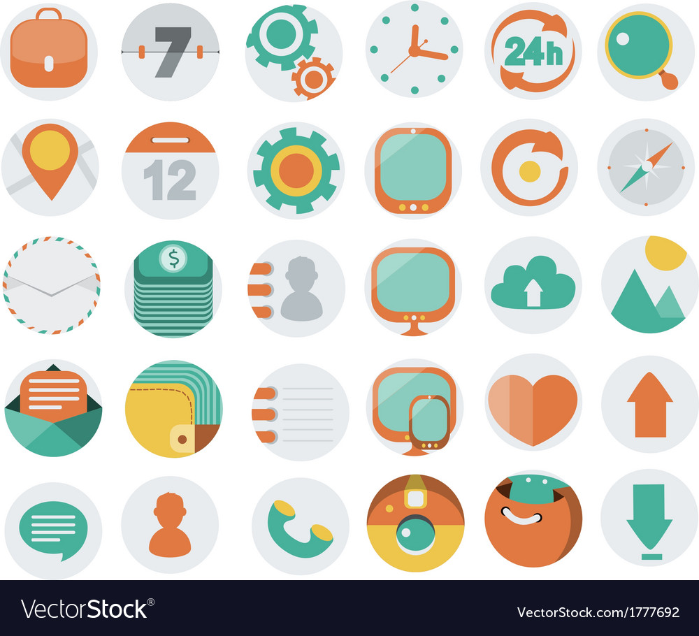 Flat Web Icons - Application Collection