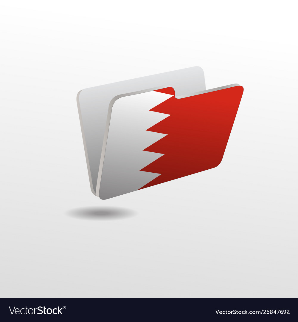 Folder with image flag bahrain