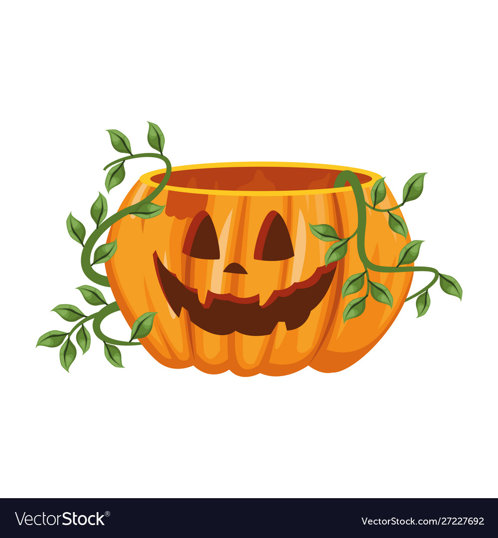 Halloween Kürbis dekorative isolierte Ikone