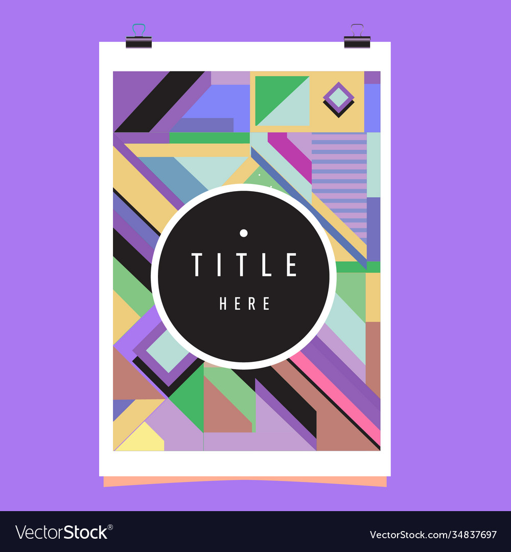 Abstract colorful geometric pattern background Vector Image Abstract colorful geometric pattern background