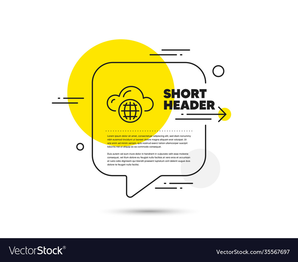 Cloud computing line icon internet data storage Vector Image Cloud computing line icon internet data storage