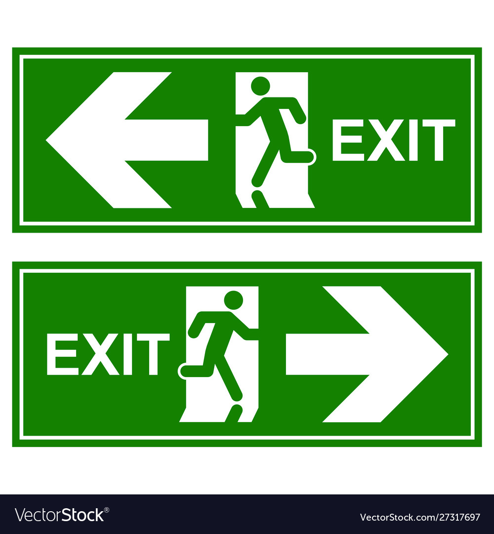 Printable Emergency Exit Sign