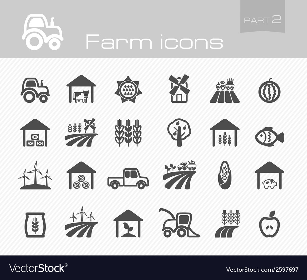 Farm Icon Set - Agriculture