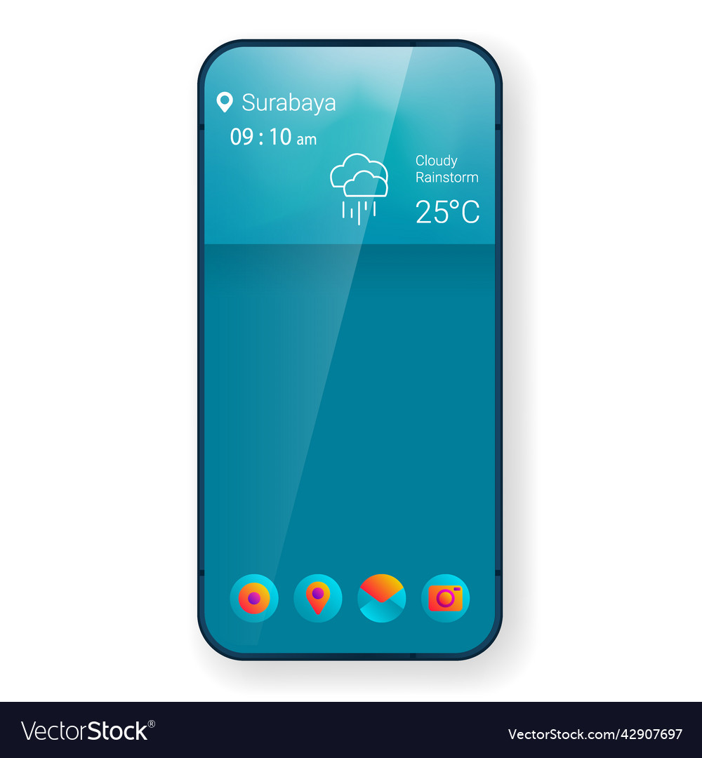 Home screen layout mobile app user interface