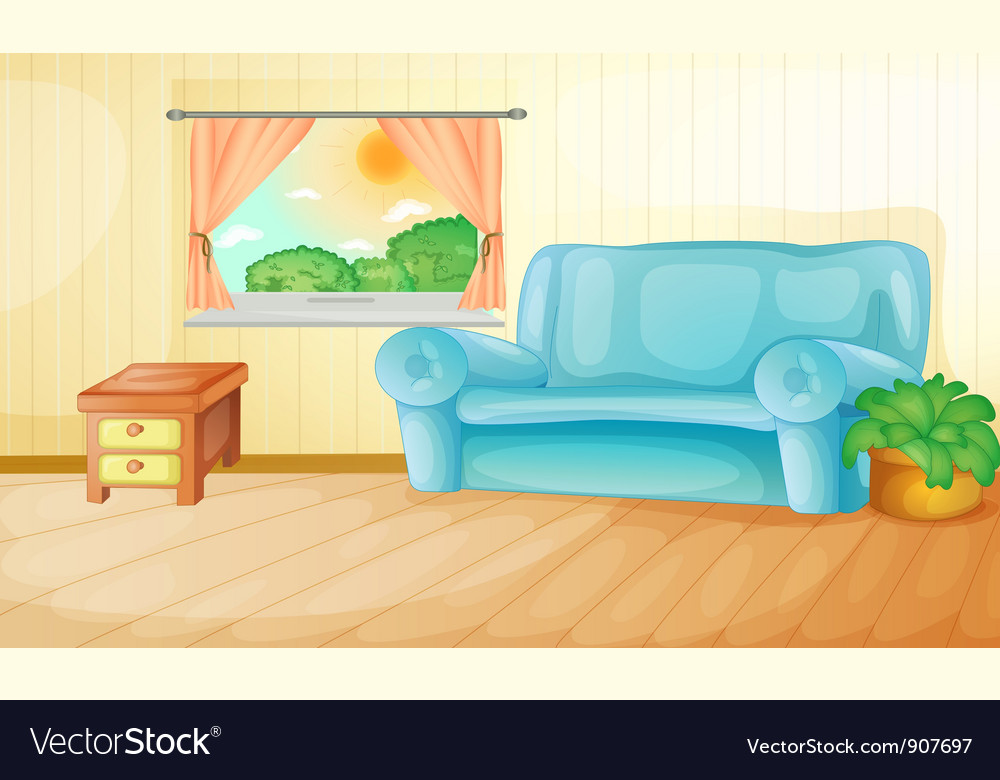 Living room Royalty Free Vector Image - VectorStock