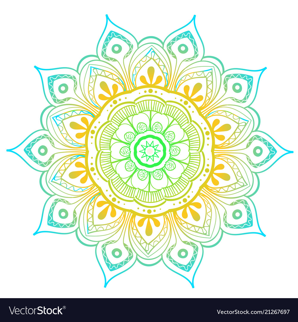 Mandala design element round ornament Royalty Free Vector