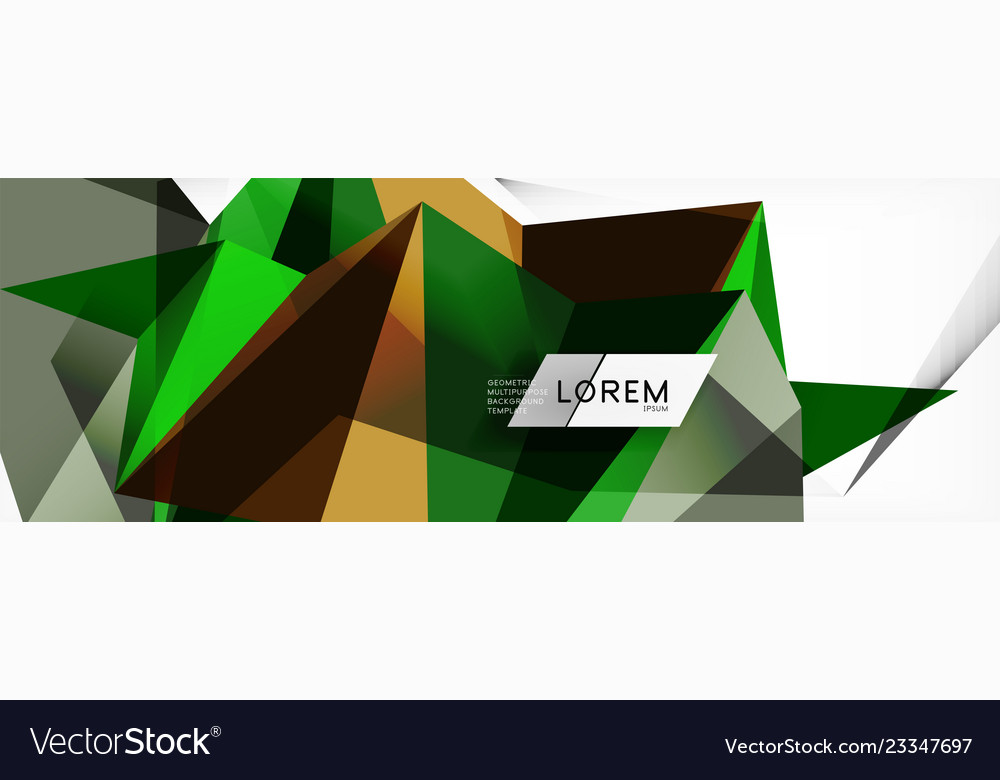 Mosaic triangular low poly style abstract