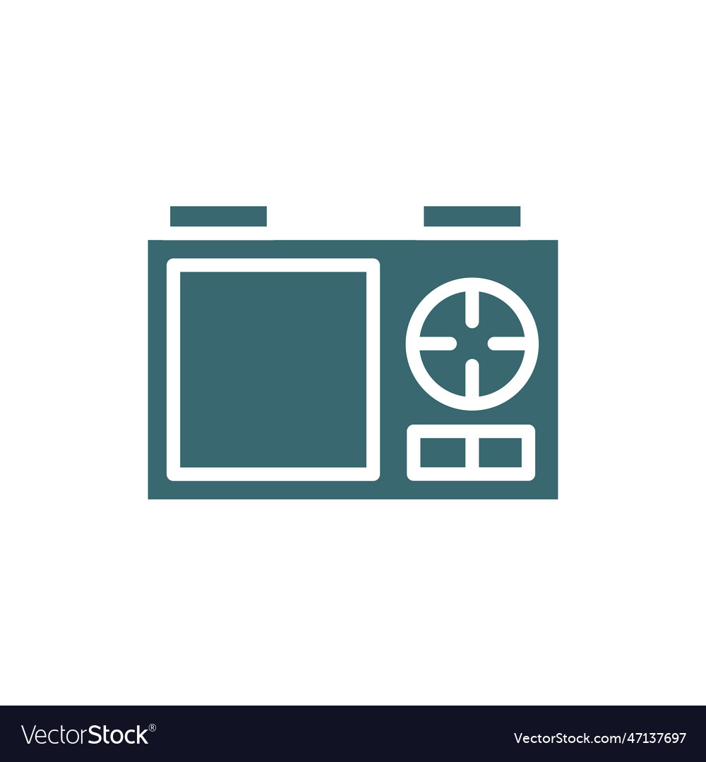 Nano sensor icon filled from ai vector image Nano sensor icon filled from ai
