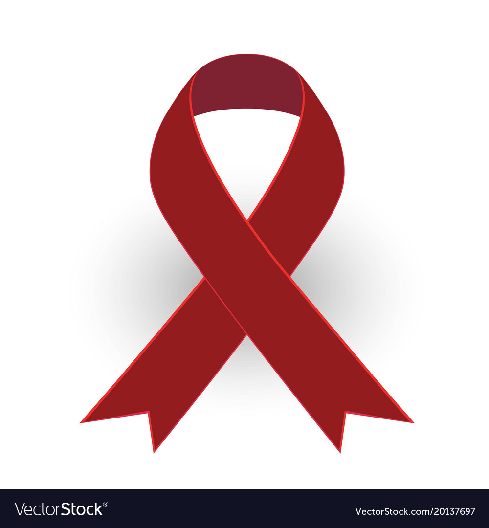 Red Ribbon World AIDS Day Symbol