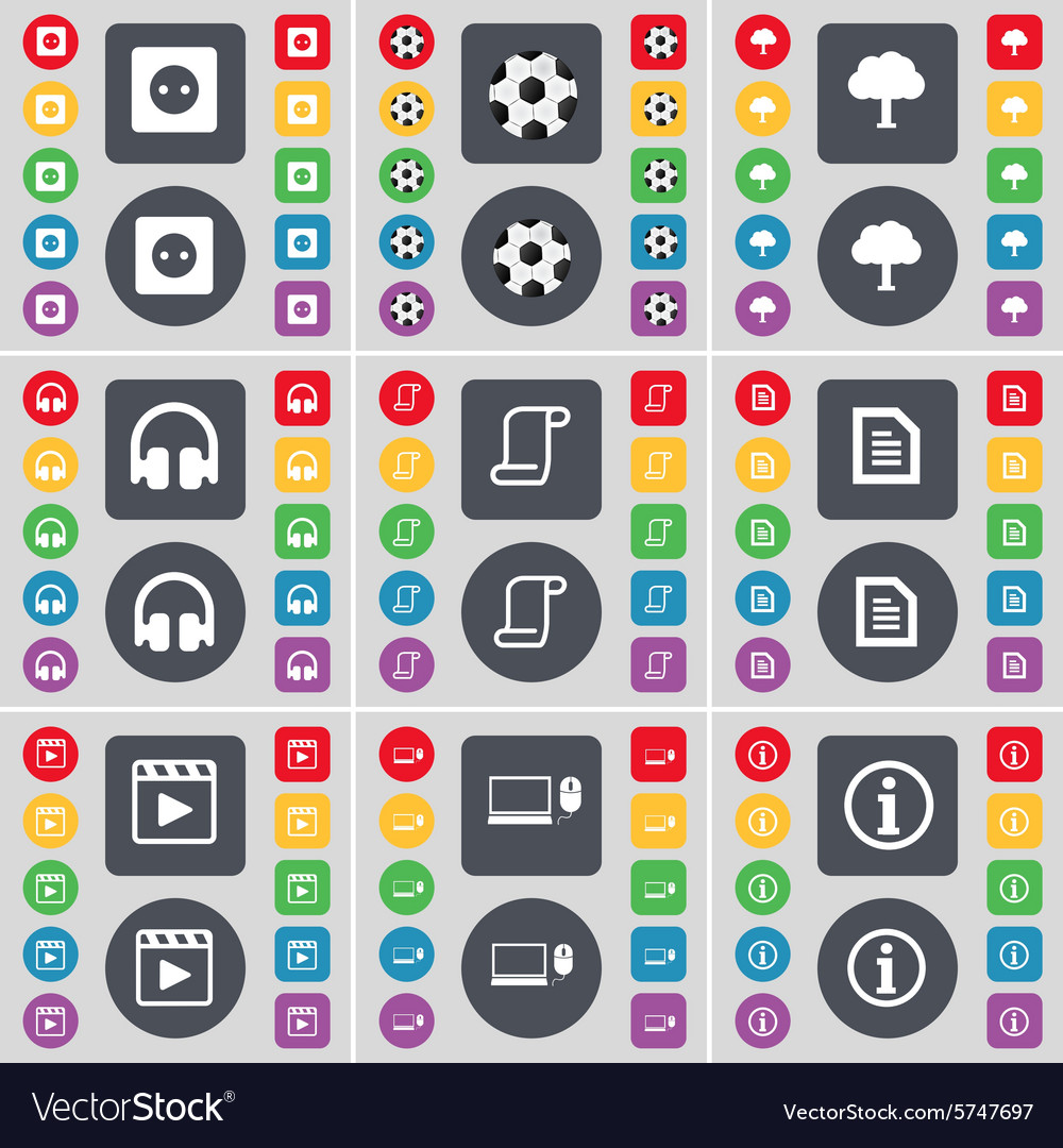 Socket ball tree headphones scroll text file media
