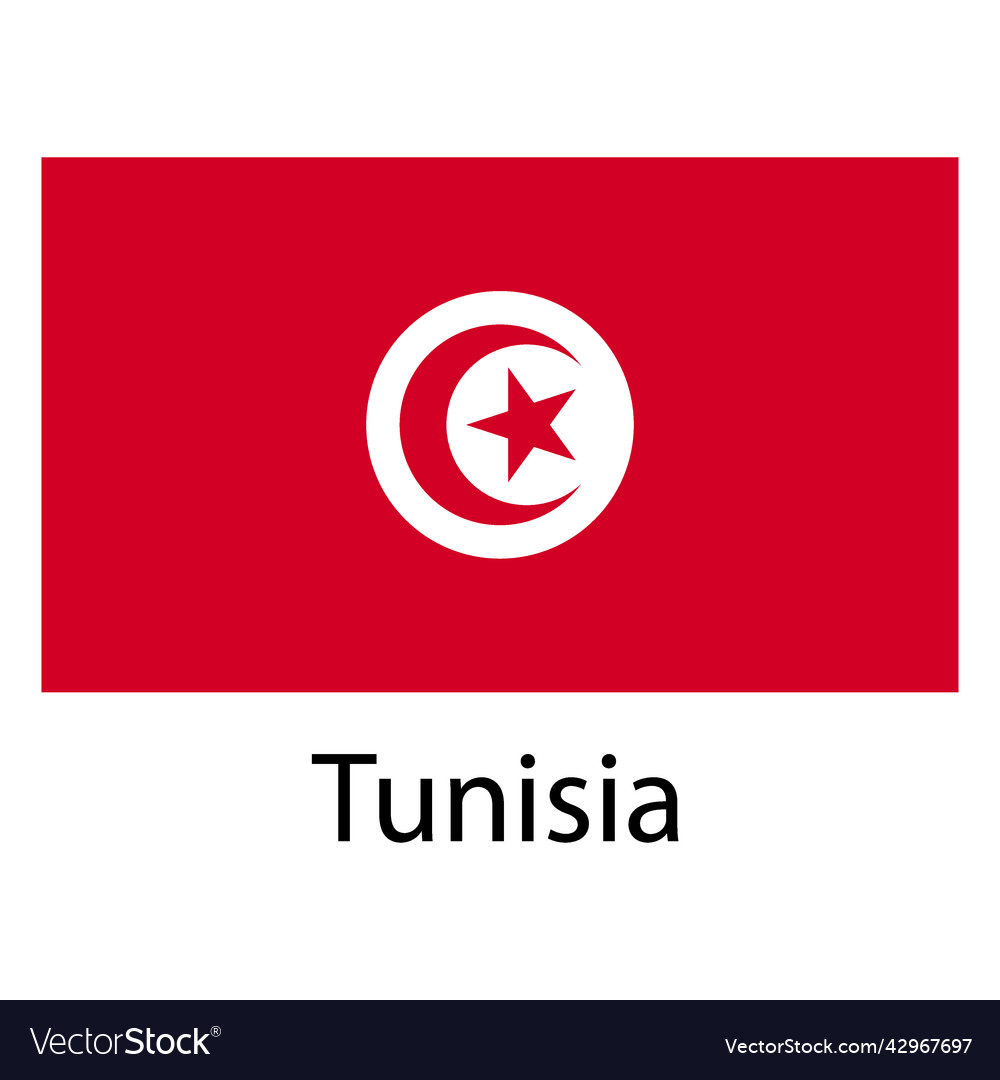 Tunesien nationale Flagge