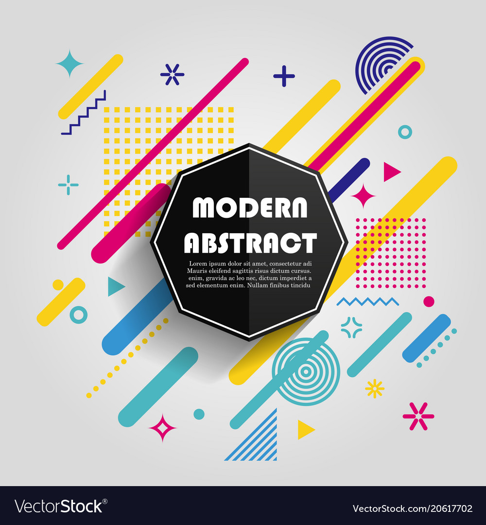 Abstract colorful geometric pattern design