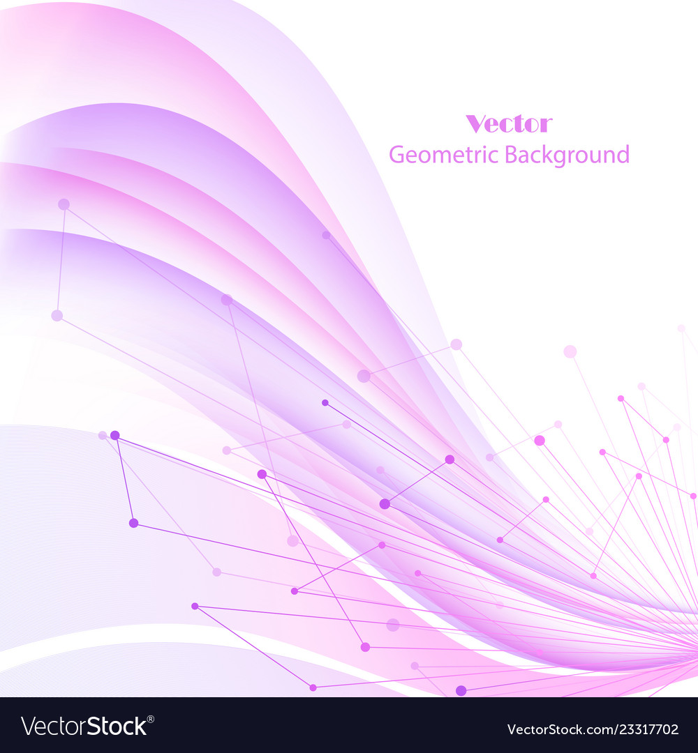 Abstract geometric background with connected lines