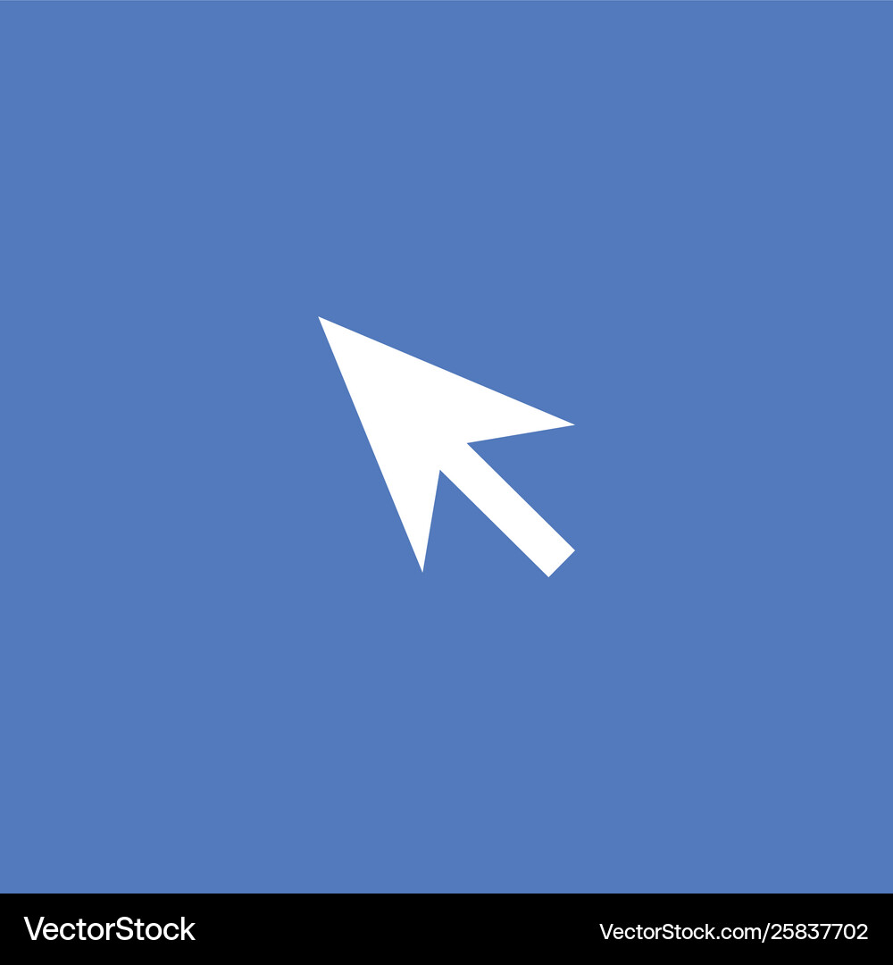 Arrow icon isolated Royalty Free Vector Image - VectorStock