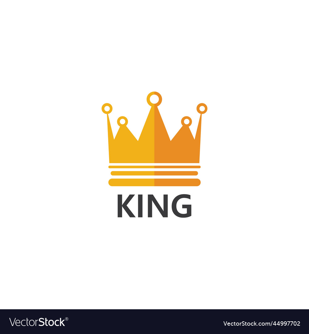 Crown logo template icon Royalty Free Vector Image