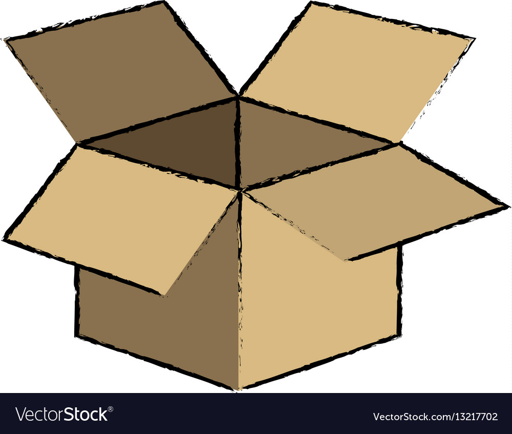 Delivery cardboard box Royalty Free Vector Image