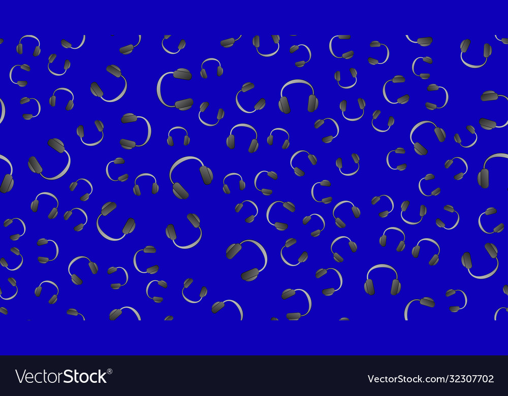 Endless seamless pattern beautiful music