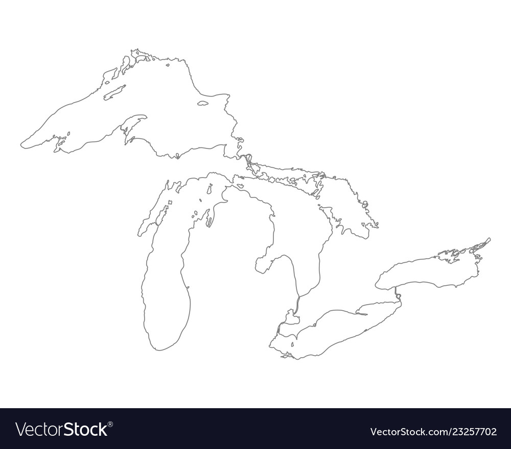 Free Printable Map Of The Great Lakes Free Printable Map Of The Great Lakes