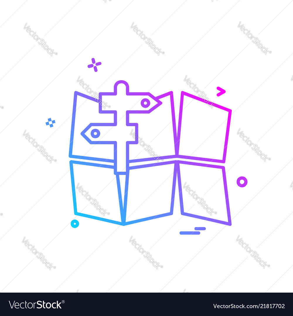 Navigation icon design Vector Image Navigation icon design