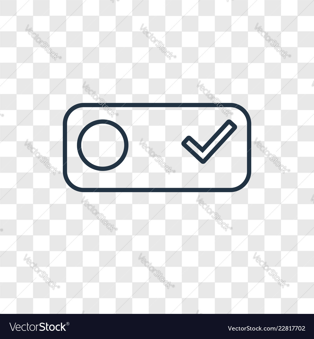 Switch concept linear icon isolated