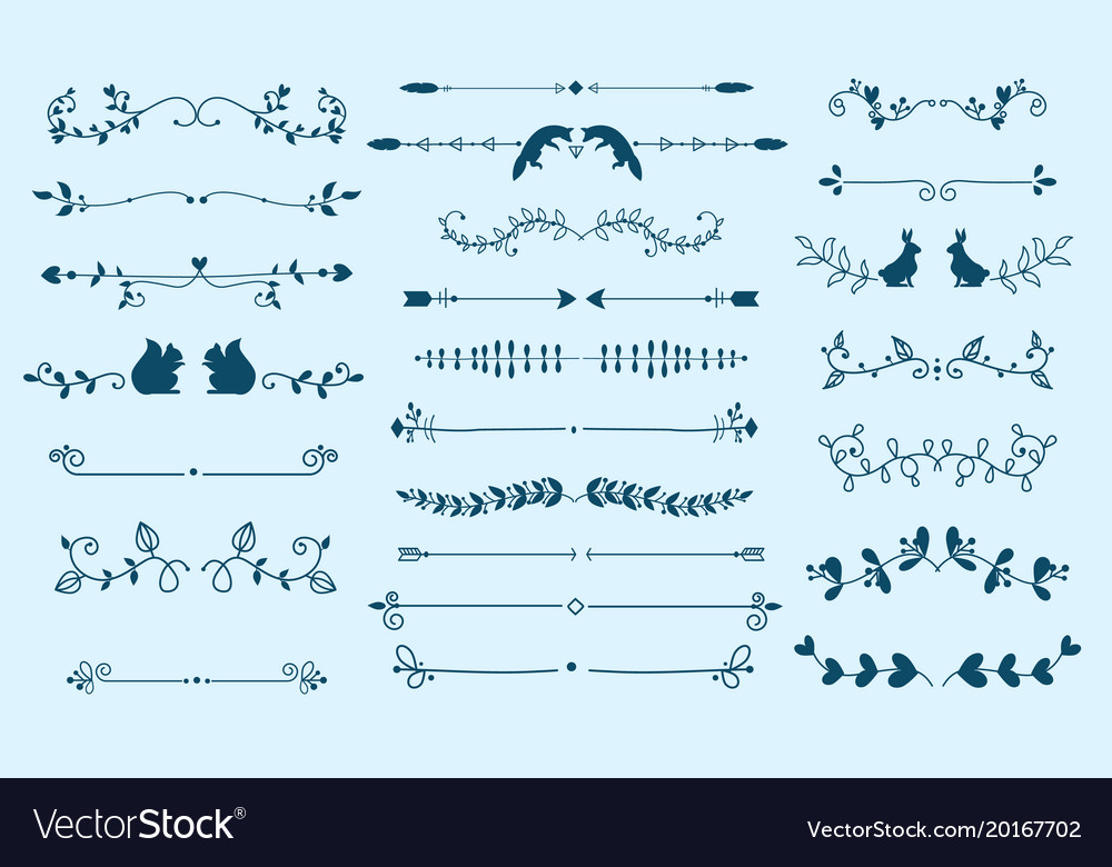 Text divider grunge element text separators Vector Image