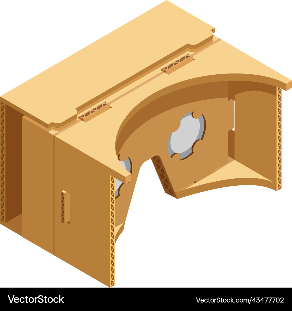 Vr glasses back composition Royalty Free Vector Image