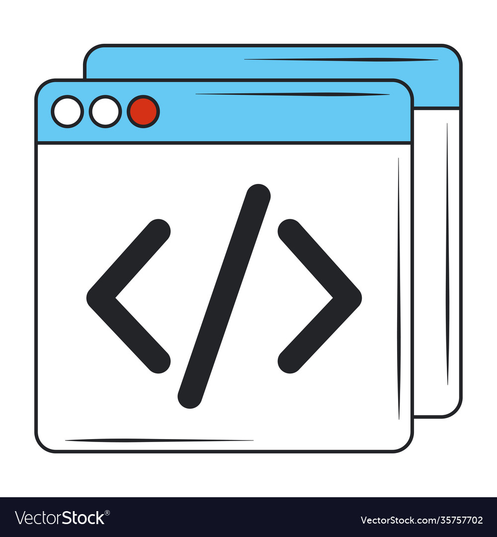 Web-Entwicklung Kodierung Sprache Kreation digital vector image Web-Entwicklung Kodierung Sprache Kreation digital