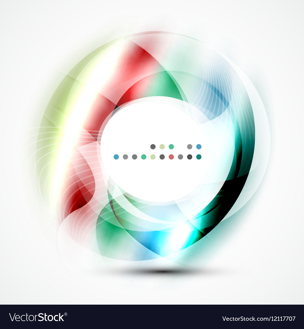 Colorful abstract circle banner Royalty Free Vector Image